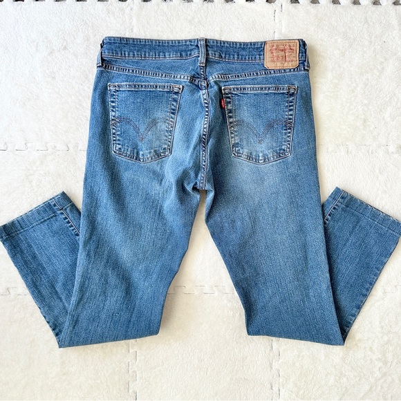 Levi’s blue nouveau low rise skinny denim jeans, size 8 - Picture 5 of 6